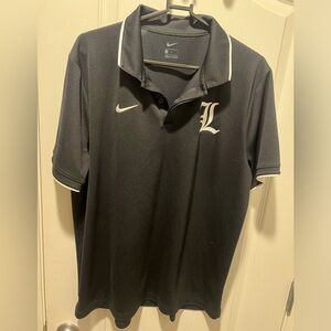 NIKE‎ black Louisville embroidered size large performance polo